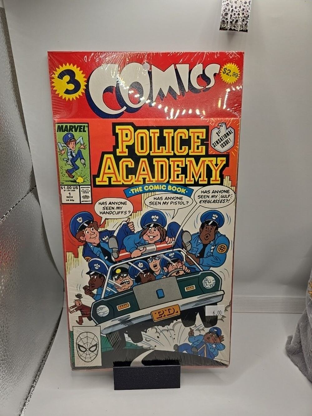 Marvel Comics Police Academy #1 Comic Book Set NEW - 3 Comic Books SEALED